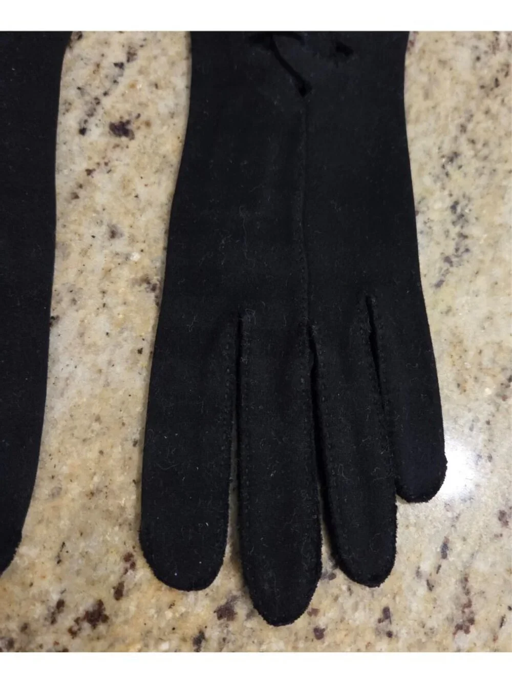 Vintage Womens Size 6.5 Stretch Black Cotton Formal 11